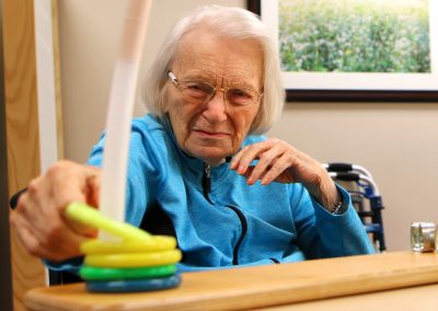 Our holistic approach to rehabilitation accommodates the effects dementia.
