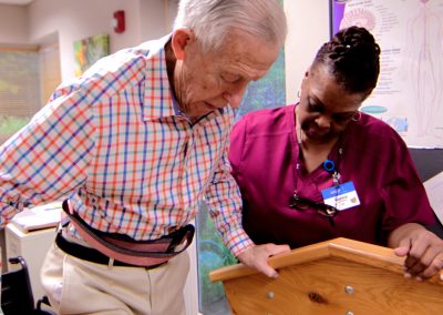 We customize physical, speech and occupational therapy to restore your loved one to optimal functioning.